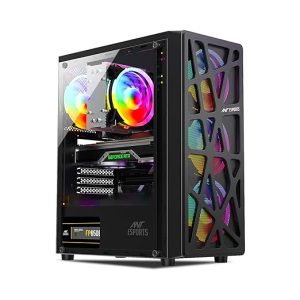 Ant Esports Elite 1100 Mid-Tower Gaming Case – Black