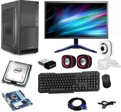 TECH-Assemblers Core i3 8GB/500GB+128GB SSD/Win11 19″ Black