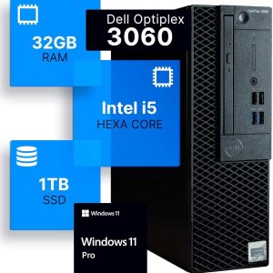 Dell Optiplex 3060 | i5-8500 | 32GB RAM | 1TB SSD | Win 11 Pro (Renewed)